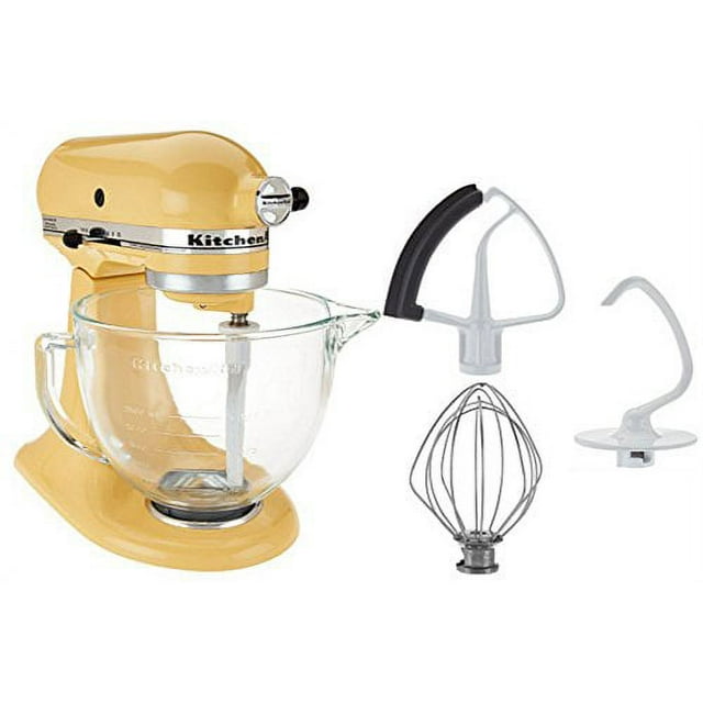 KitchenAid 5Qt. TiltHead Stand Mixer with Glass Bowl and Flex Edge