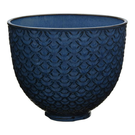 KitchenAid - 5 Quart Ceramic Bowl - KSM2CB5 - Blue Mermaid Lace