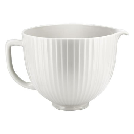 KitchenAid - 5-Qt. Ceramic Bowl for Tilt-Head Stand Mixers - Classic Columns