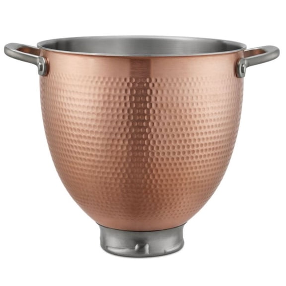KitchenAid 5-Quart Hammered Copper Stainless Steel Bowl | Fits 4.5-Quart & 5-Quart KitchenAid Tilt-Head Stand Mixers