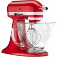 thumbnail image 1 of KitchenAid 5-Quart Stand Mixer Glass Bowl Candy Apple Red, 1 of 1