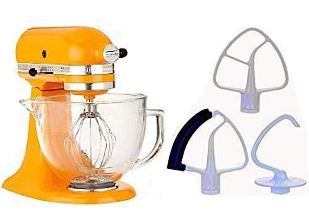 KitchenAid 5-Quart Stand Mixer Glass Bowl Tangerin 