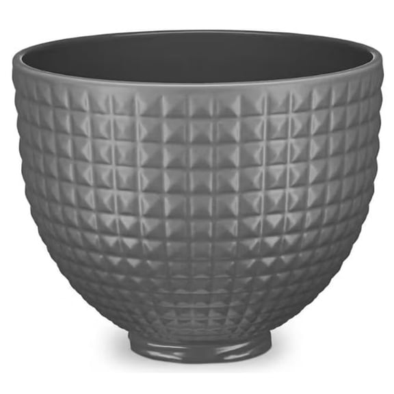 KitchenAid 5 Quart Studded Ceramic Bowl For Tilt-Head 4.5/5 qt Stand Mixers Freezer Microwave Dishwasher Oven Safe
