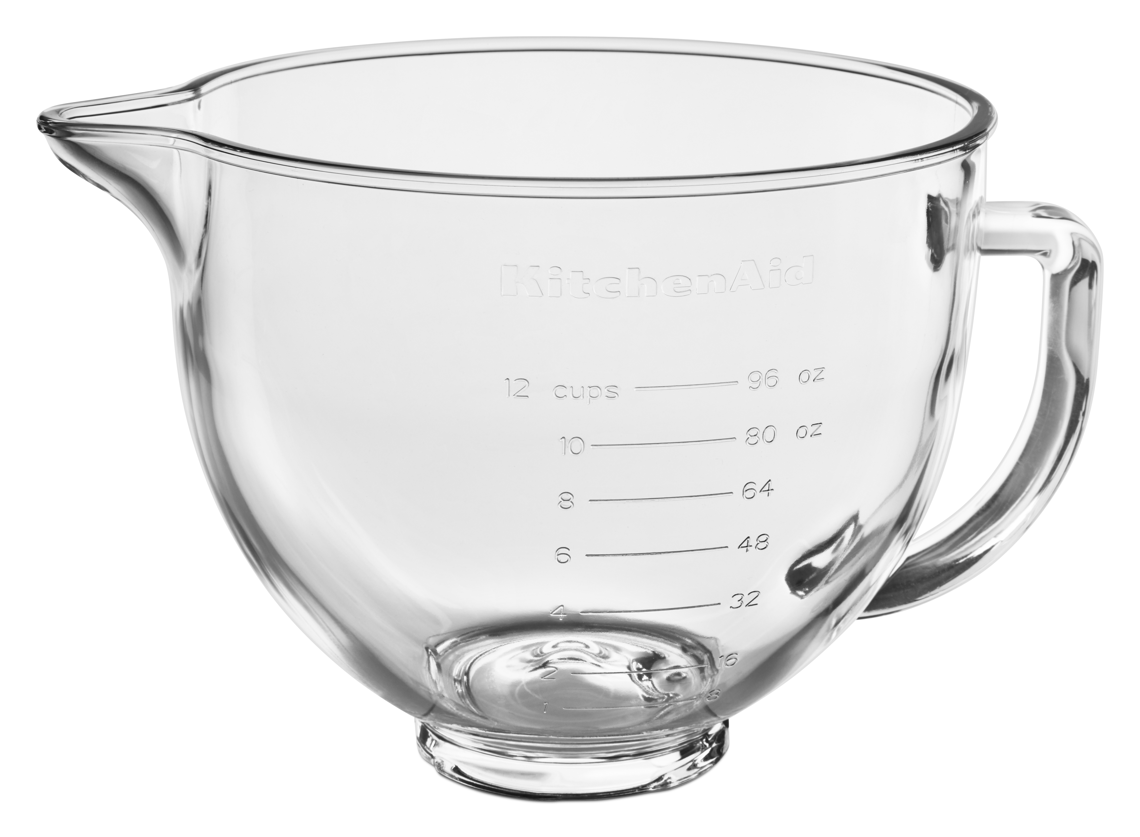 KitchenAid 5 Quart Tilt-Head Glass Bowl with Measurement Markings, Clear, KSM5NLGB - image 1 of 5