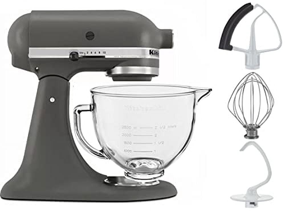 KitchenAid キッチンエイド ミキサー 5.5QT Amazon.com: KitchenAid 5-Quart Stand Mixer Glass Bowl Candy Apple