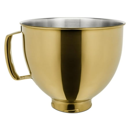 KitchenAid - 5-Quart Tilt-Head Metallic Finish Stainless Steel Bowl - Radiant Gold