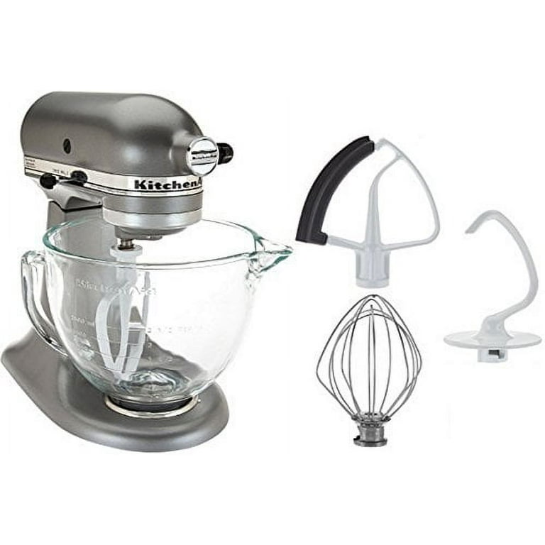 KitchenAid 5-Quart Tilt-Head Stand Mixer with Glass Bowl and