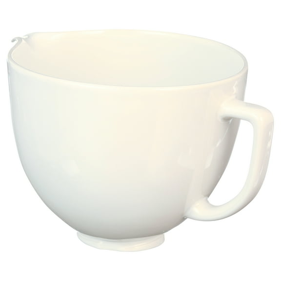 KitchenAid® 5 Quart White Chocolate Ceramic Bowl, KSM2CB5