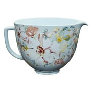 KitchenAid 5 Quart White Gardenia Ceramic Bowl, KSM2CB5P