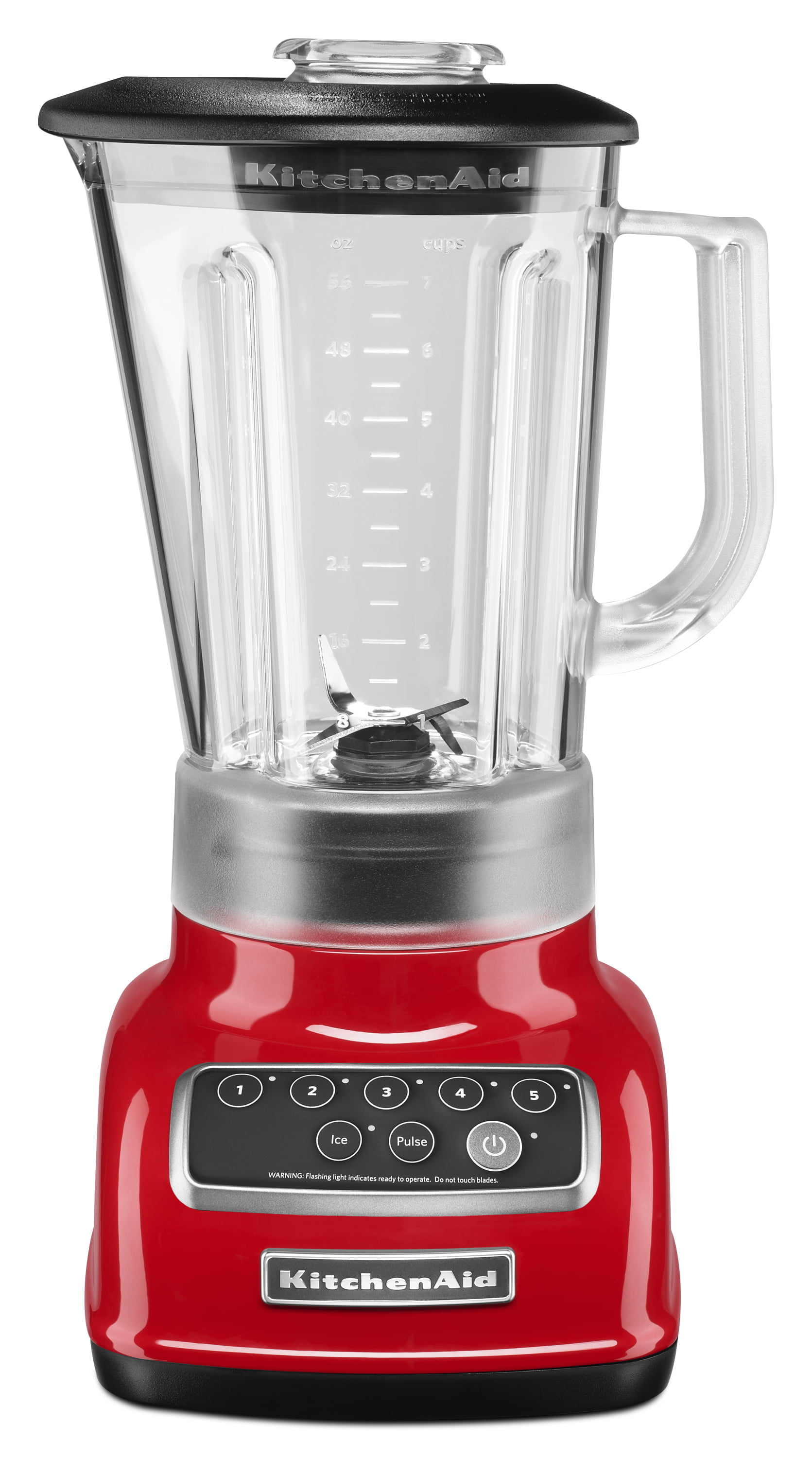 KitchenAid 5-Speed Empire Red 60-Watt Immersion Blender Pulse Control with  Accessory Jar in the Immersion Blenders department at
