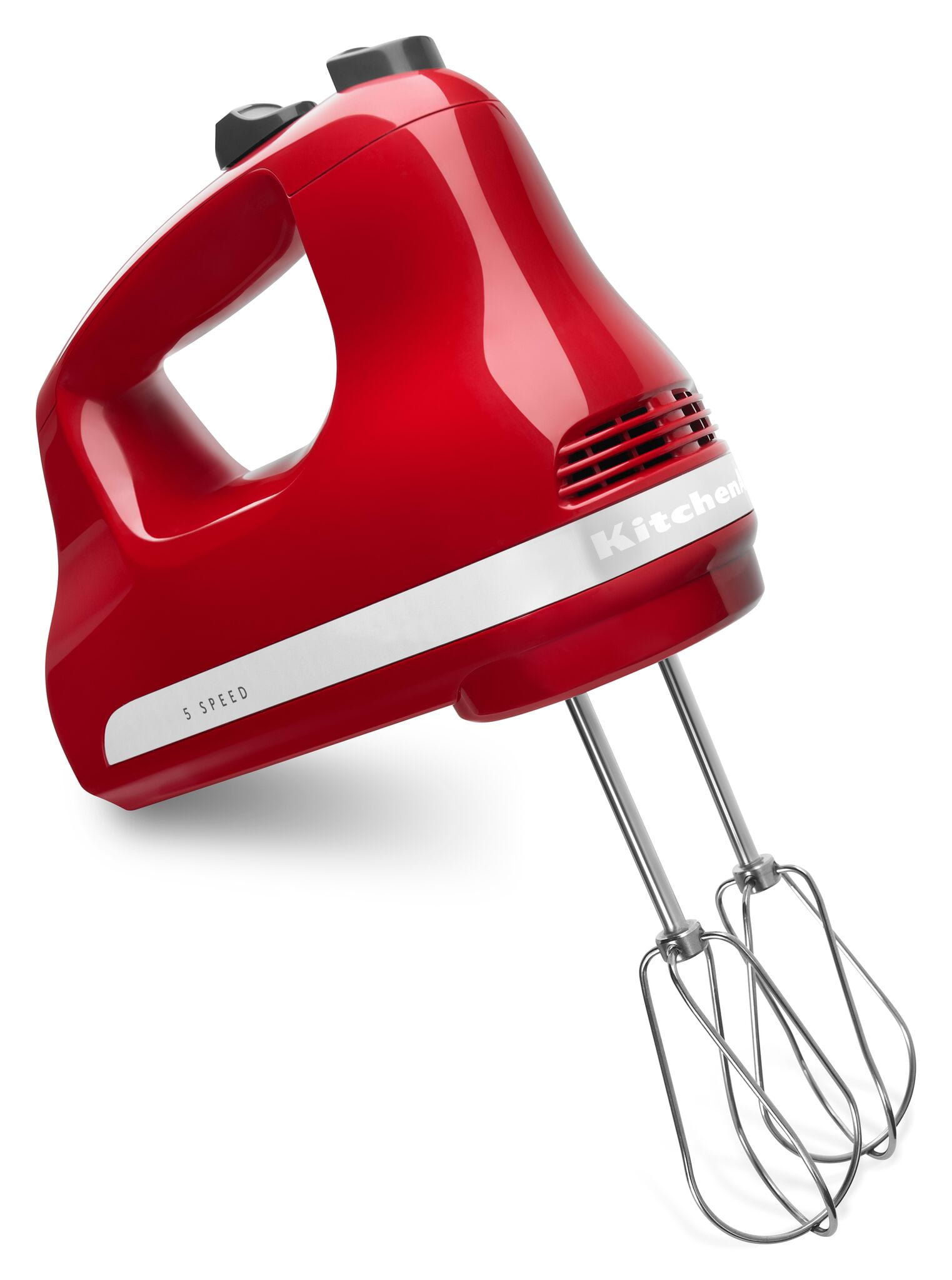 Empire Red 5-Speed Hand Mixer with Stainless Steel Turbo Beaters