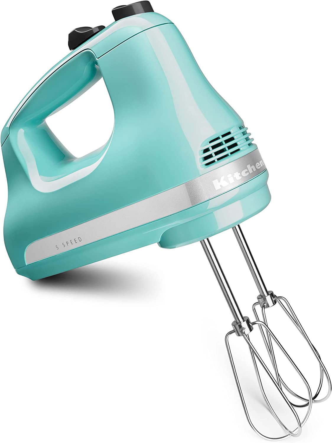 KitchenAid Ultra Power 5-Speed Ice Blue Hand Mixer with 2 Stainless Steel  Beaters KHM512IC - The Home Depot