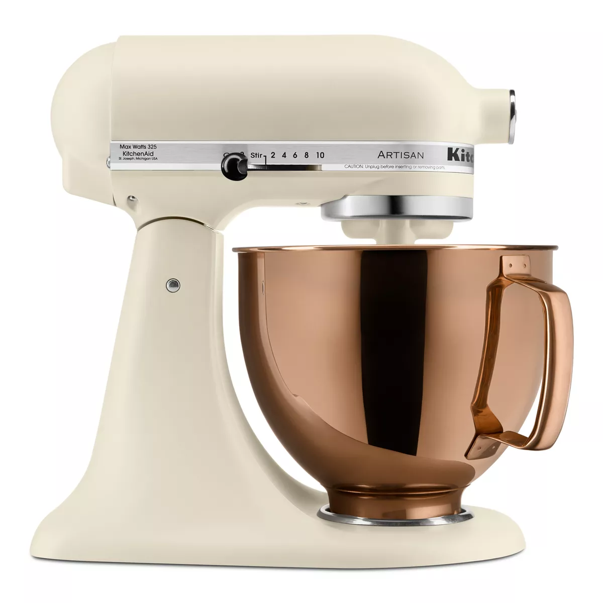 KitchenAid 5qt 10-Speed Stand Mixer with Copper Bowl Fresh Linen - Hearth & Hand™ with Magnolia: Metal, 325W, 22.8 lbs