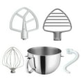 thumbnail image 1 of KitchenAid 6-Quart Stainless Steel Bowl + Coated Pastry Beater Accessory Pack | Fits 6-Quart KitchenAid Bowl-Lift Stand Mixers, 1 of 7