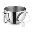 thumbnail image 1 of KitchenAid 6-Quart Stainless Steel Bowl w/Handle + Flex Edge Beater | Fits 5-Quart & 6-Quart KitchenAid Bowl-Lift Stand Mixers, 1 of 3