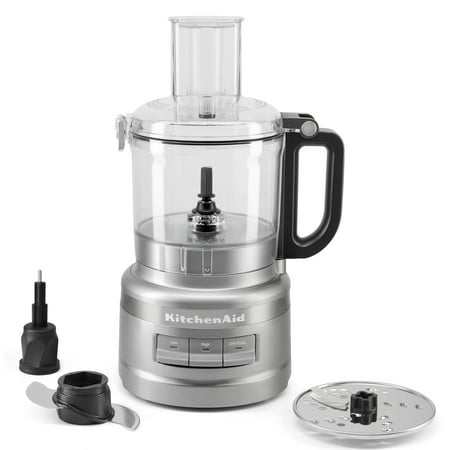 KitchenAid KFP0710 7-Cup Food Processor with Multi-Purpose Blade and Dishwasher-Safe Parts - Contour Silver