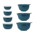 thumbnail image 1 of KitchenAid 7-Piece Plastic Nesting Mixing Bowl Set and Prep Bowls with Lids, Agave, 1 of 16