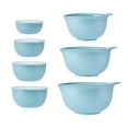 thumbnail image 1 of KitchenAid 7-Piece Plastic Nesting Mixing Bowl Set and Prep Bowls with Lids, Mineral Water, 1 of 16