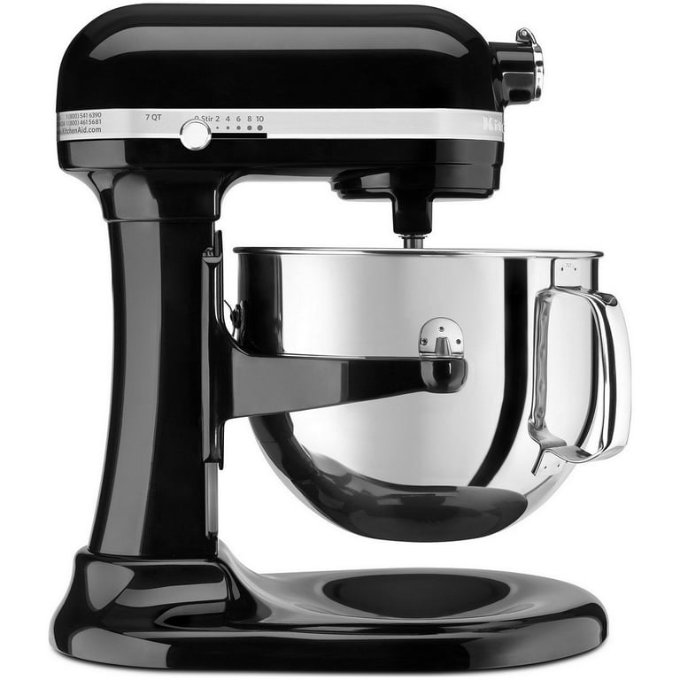 KitchenAid 7 Quart Bowl-Lift Stand Mixer in Black and Stainless