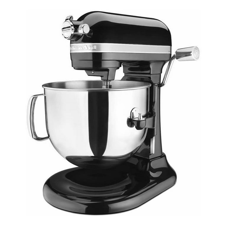 KitchenAid 7 Quart Bowl-Lift Stand Mixer in Black and Stainless Steel