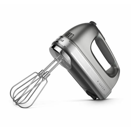 KitchenAid - 9-Speed Hand Mixer with Turbo Beater II Accessories in Candy Apple - Red