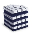 thumbnail image 1 of KitchenAid Albany Dishcloth 8 Pack Set, Cobalt Blue/White, 12"x12", 1 of 5