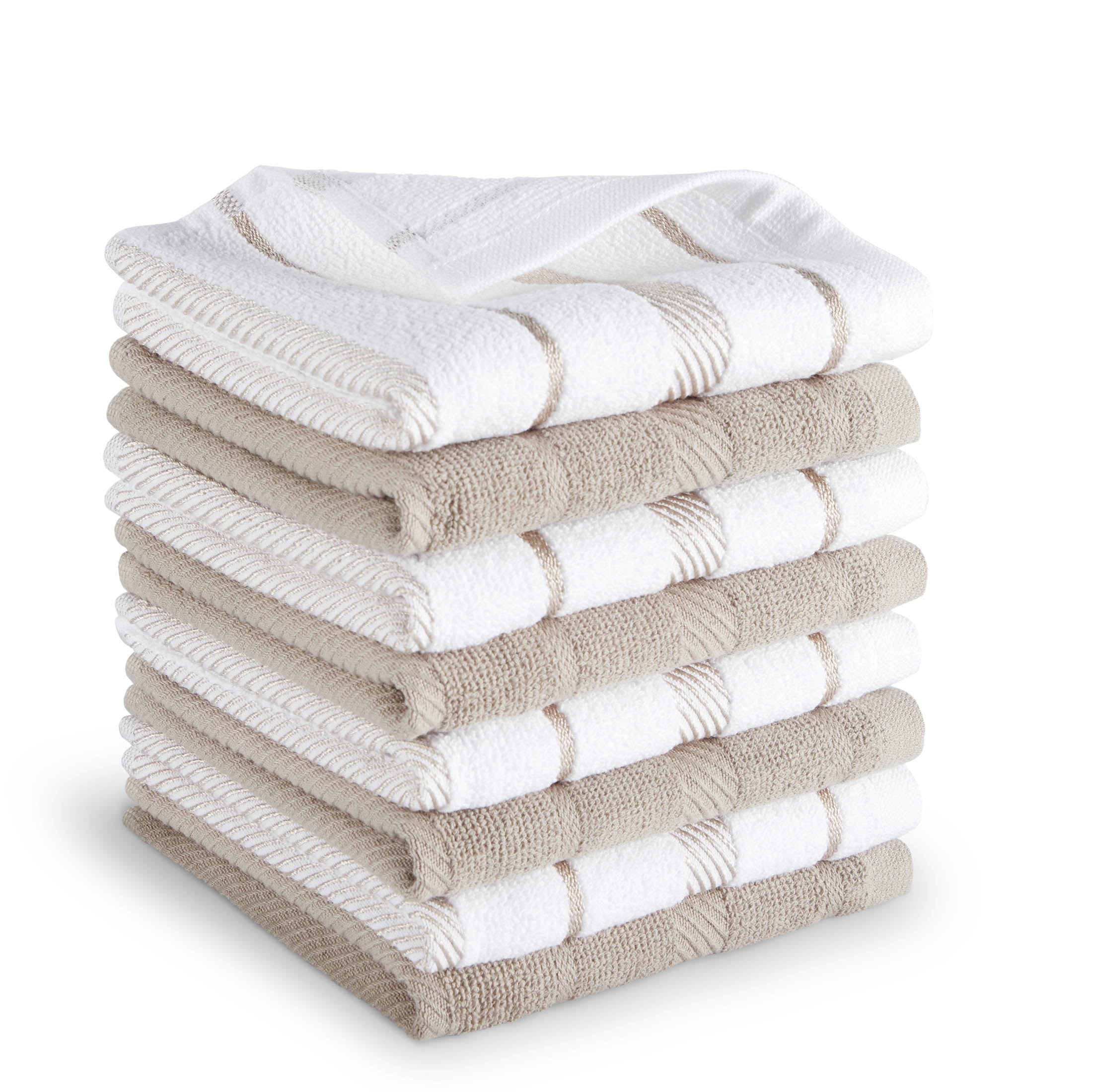 KitchenAid Antimicrobial treated Kitchen Towels, 8 Pack 17x28