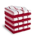 thumbnail image 1 of KitchenAid Albany Dishcloth 8 Pack Set, Passion Red/White, 12"x12", 1 of 5