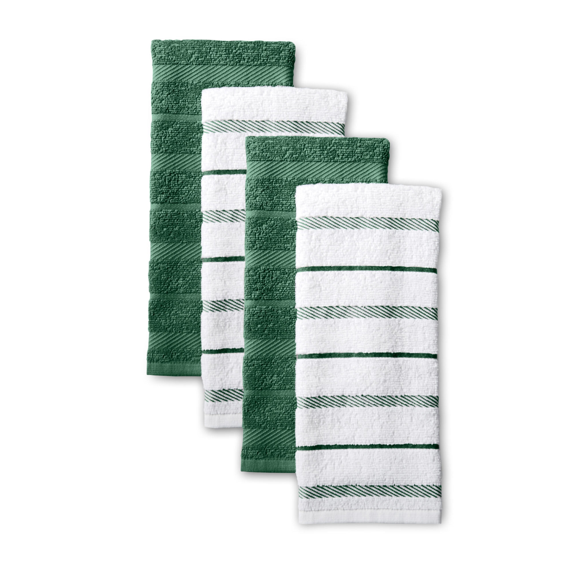 KitchenAid Albany Charcoal Gray Kitchen Towel Set (Set of 4