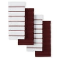thumbnail image 1 of KitchenAid Albany Kitchen Towel 4-Pack Set, Smoked Paprika Red/White, 16"x26", 1 of 4