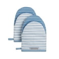 thumbnail image 1 of KitchenAid Albany Mini Oven Mitt 2-Pack Set, Blue Velvet, 5.5"x8", 1 of 4