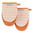 thumbnail image 1 of KitchenAid Albany Mini Oven Mitt 2-Pack Set, Honey, 5.5"x8", 1 of 7
