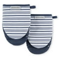 thumbnail image 1 of KitchenAid Albany Mini Oven Mitt 2-Pack Set, Ink Blue, 5.5"x8", 1 of 7