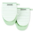 thumbnail image 1 of KitchenAid Albany Mini Oven Mitt 2-Pack Set, Pistachio, 5.5"x8", 1 of 7