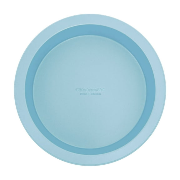 KitchenAid Aluminized Steel Nonstick 9-inch Round Cake Baking Pan, Mineral Water Blue