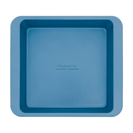 KitchenAid Aluminized Steel Nonstick 9-inch Square Cake Pan and Baking Dish, Blue Velvet