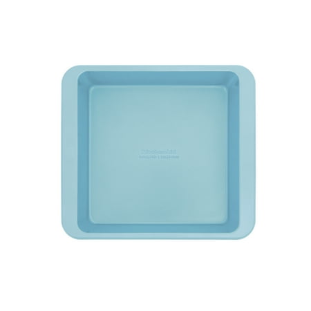 KitchenAid Aluminized Steel Nonstick 9-inch Square Cake Pan and Baking Dish, Mineral Water Blue