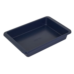 KitchenAid Aluminized Steel Nonstick 9x13-inch Sheet Cake Pan and Baking Dish, Ink Blue