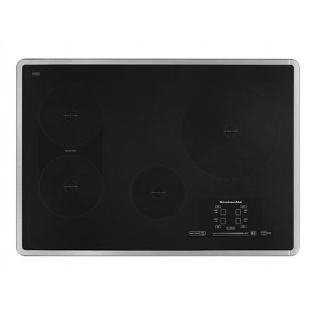 KitchenAid - 30" Built-In Electric Induction Cooktop - Stainless steel