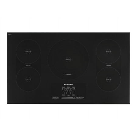 KitchenAid - 36" Built-In Electric Induction Cooktop - Black