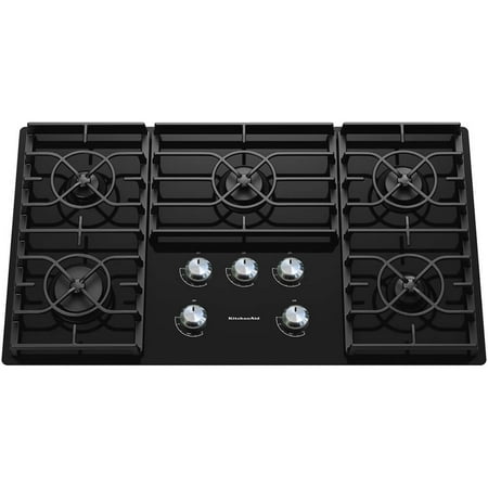 KitchenAid - 36" Built-In Gas Cooktop - Black
