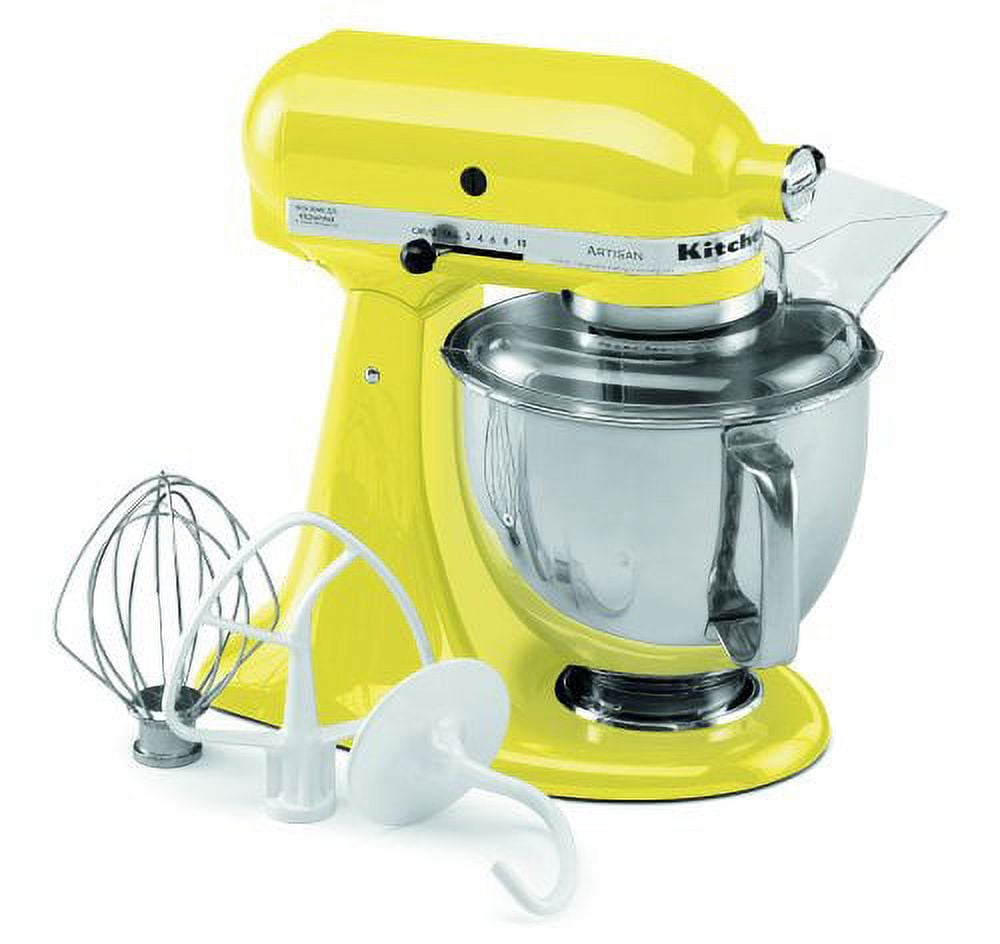 KitchenAid Artisan 5 Qt. 10-Speed Pistachio Green Stand Mixer with Flat  Beater, Wire Whip and Dough Hook Attachments KSM150PSPT - The Home Depot