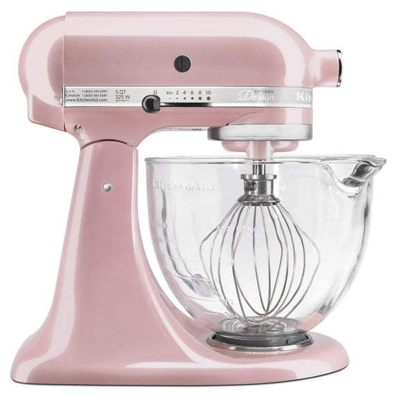 KitchenAid Artisan Design Series 5 Quart Tilt-Head Stand Mixer with Glass Bowl - KSM155GB