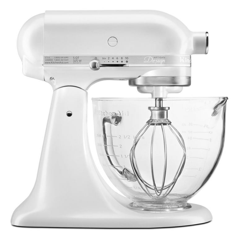KitchenAid + 5 qt. Artisan® Design Series Stand Mixer with Glass Bowl