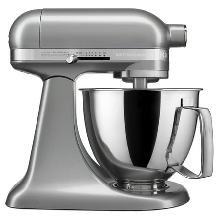 KitchenAid® Artisan® Mini 3.5 Quart Tilt-Head Stand Mixer, Counter Silver, KSM3316X