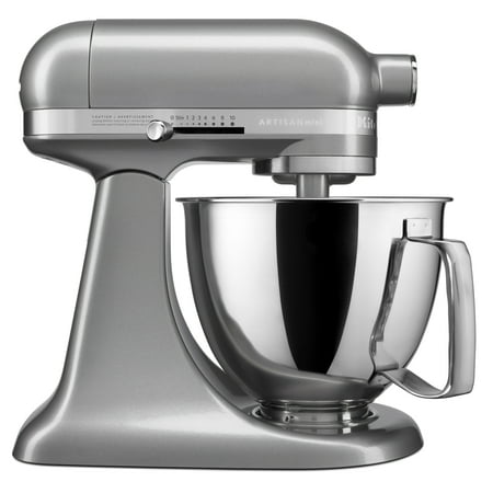 KitchenAid® Artisan® Mini 3.5 Quart Tilt-Head Stand Mixer, Counter Silver, KSM3316X