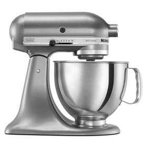 KitchenAid Artisan Series 5-Quart Tilt-Head Stand Mixer, KSM150PS, Contour Silver