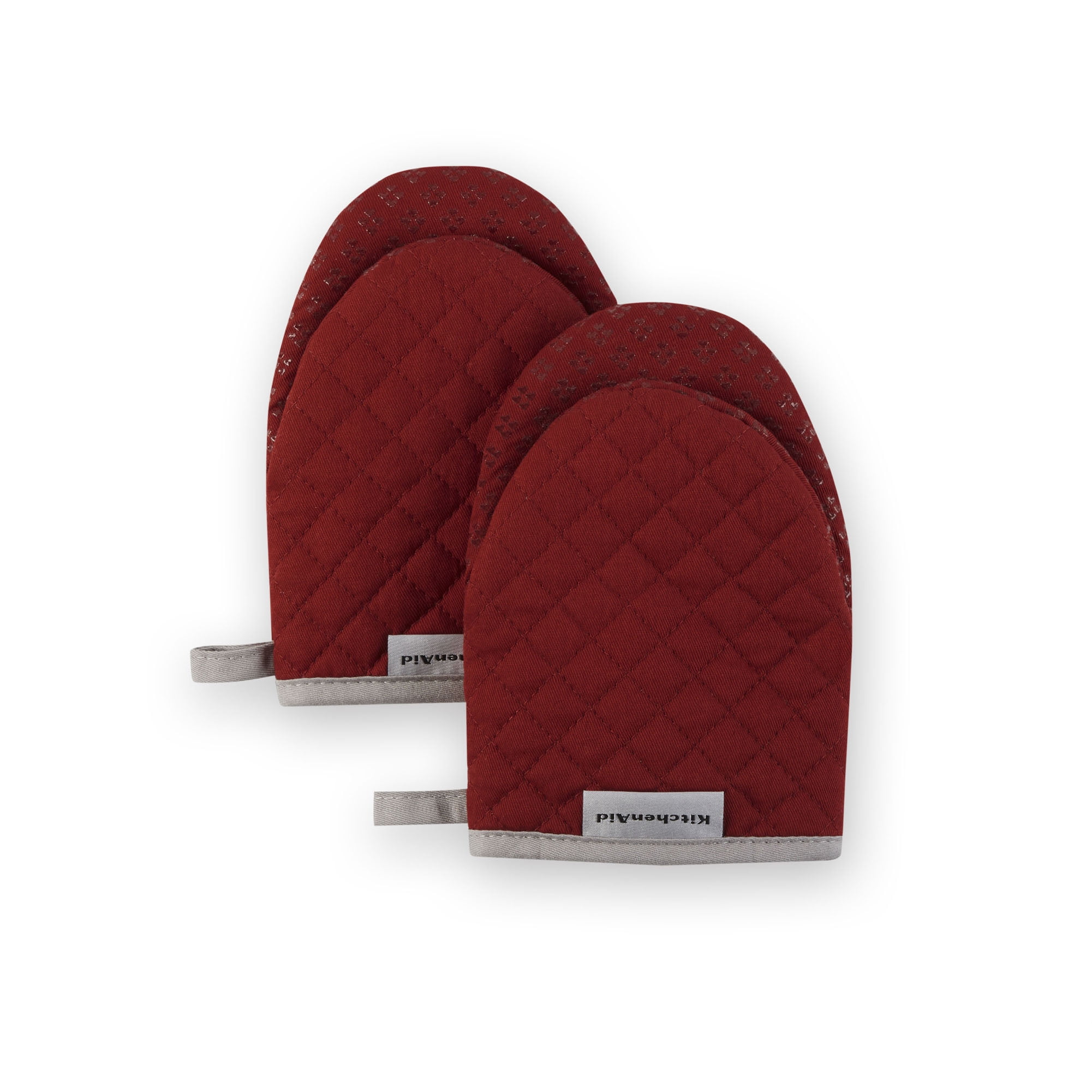 KitchenAid Asteroid Mini Oven Mitt Set, Smoked Paprika Red, 5.5"x8