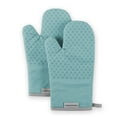thumbnail image 1 of KitchenAid Asteroid Oven Mitt 2-Pack Set, Aqua, 7"x12.5", 1 of 4