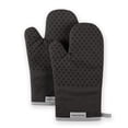 thumbnail image 1 of KitchenAid Asteroid Oven Mitt 2-Pack Set, Black, 7"x12.5", 1 of 4